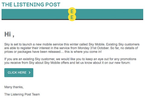 The Listening Post from EE